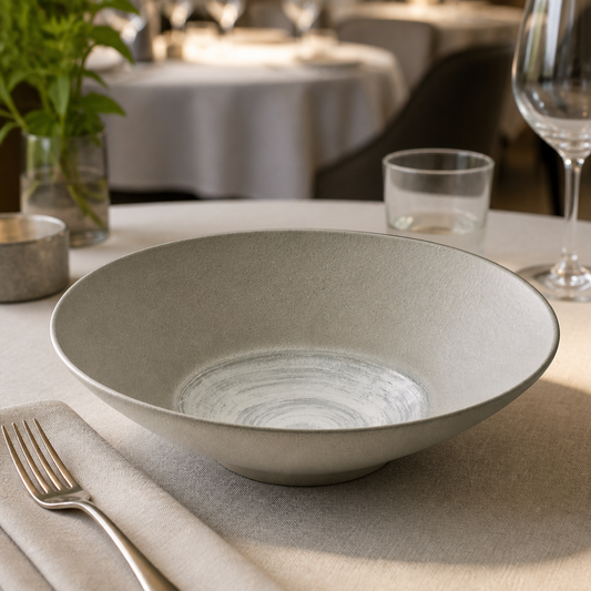 Commercial Stoneware Deep Bowls 240mm - 2 Pack