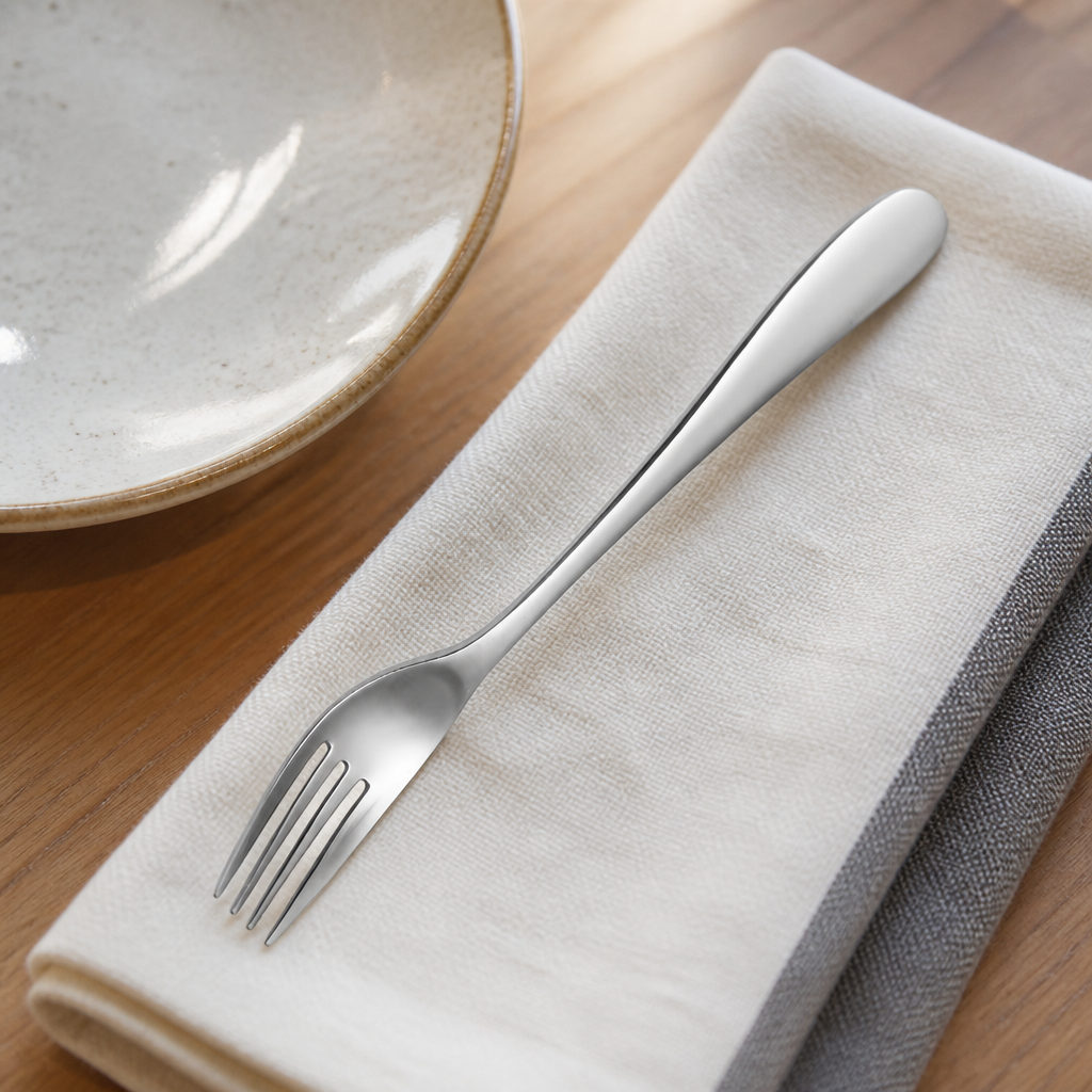 Set of 12 stainless steel commercial dessert forks