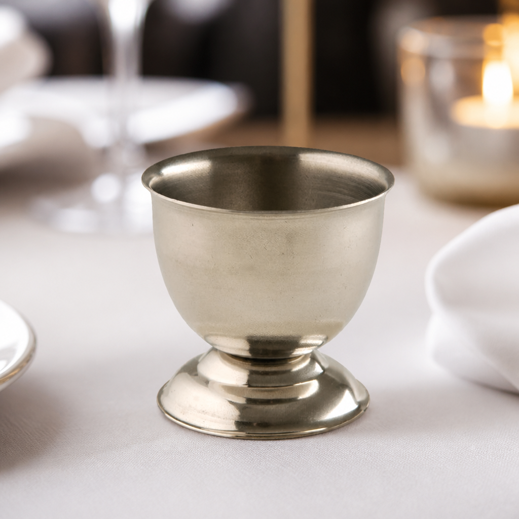 Commercial stainless steel egg cup for breakfast service