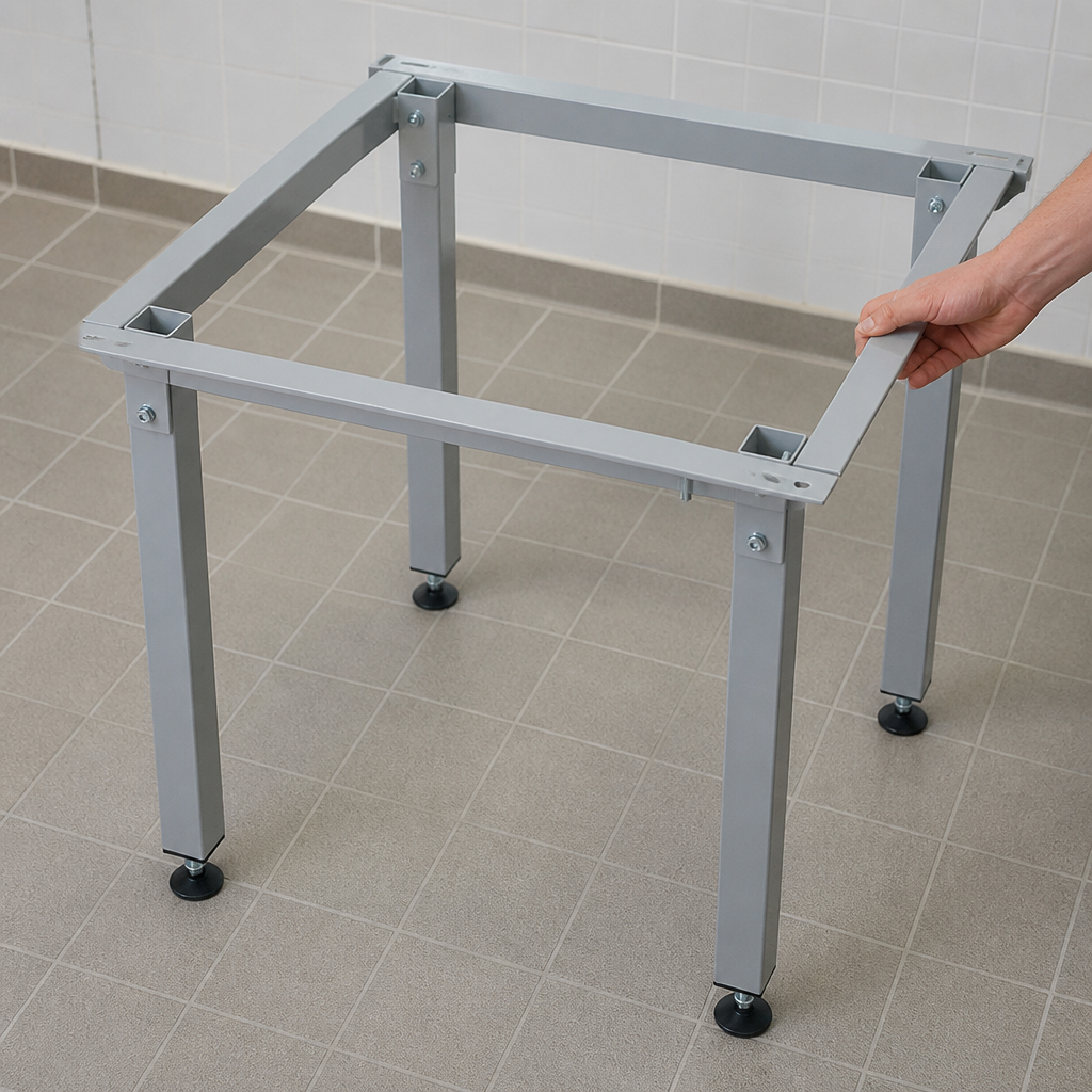 Commercial Steel Coated Warewasher Stand 400mm Height