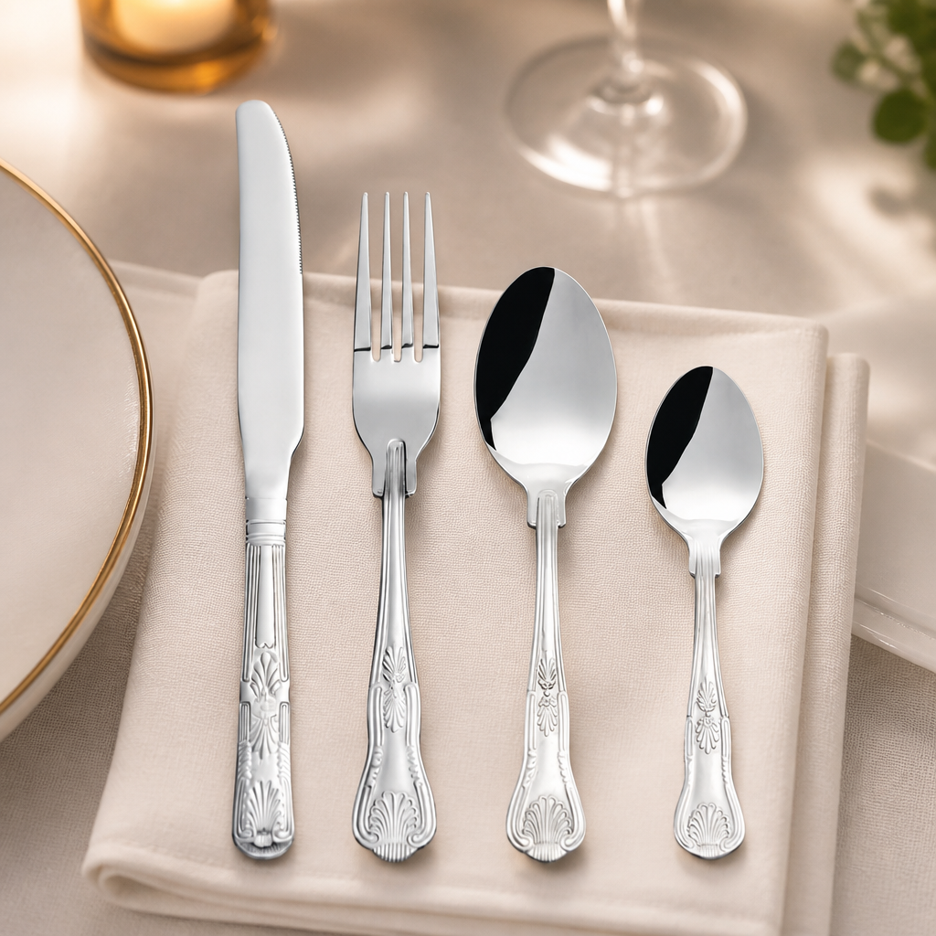 Commercial Kings 180 Cutlery Set 48 Pack Stainless Steel