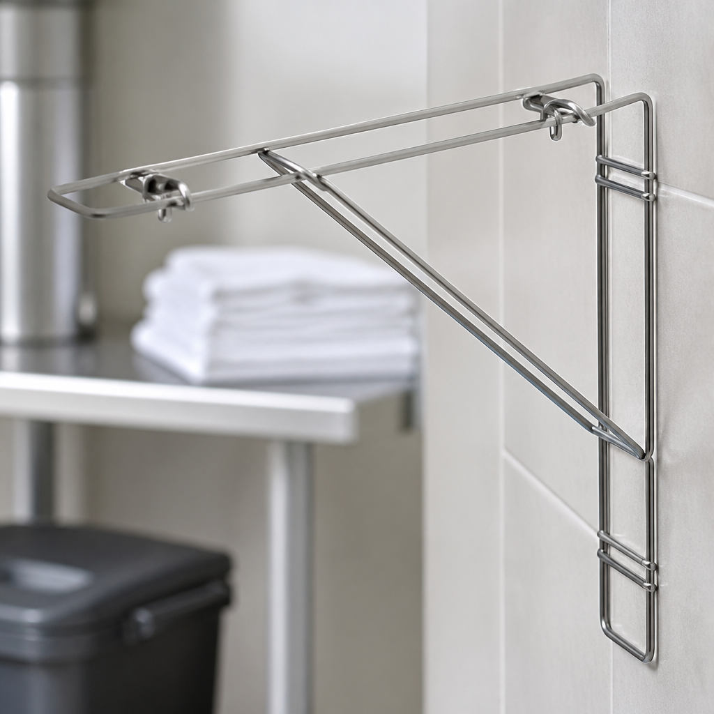 Stainless Steel End Brackets for Commercial Plate Racks 2 Pack