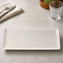 Commercial Porcelain Rectangle Plates 370mm - 6 Pack