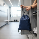 Premium Water Resistant Gymsac Kit Bag with Zippered Pocket and Drawcord Closure - 49x40cm, 14L Capacity