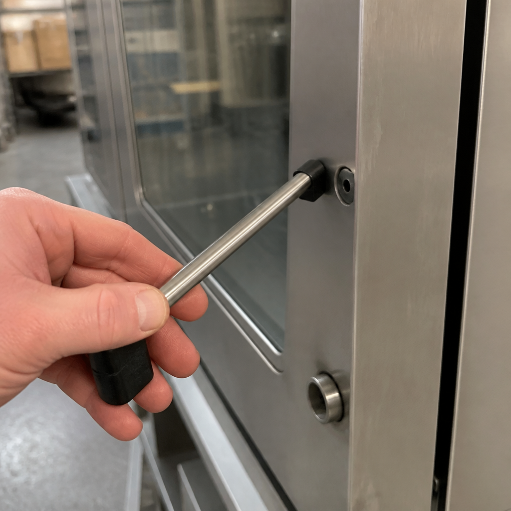 Replacement door handle pipe for commercial convection oven