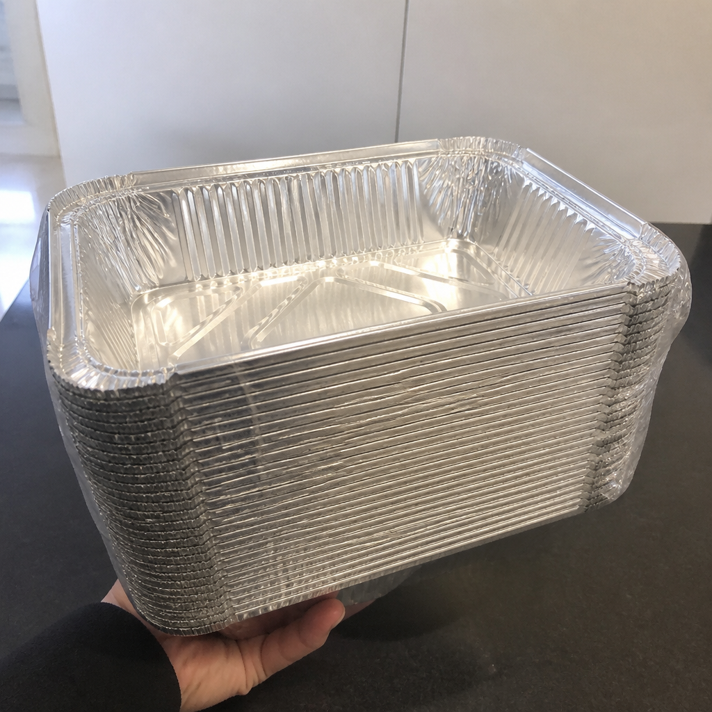 Recyclable Aluminium Foil Containers 725ml Takeaway 500 Pack