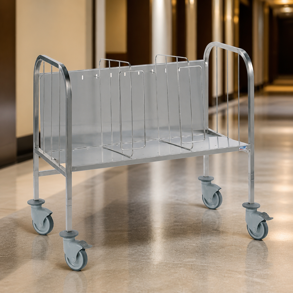 Tall Commercial Plate Trolley for 400 dinner plates