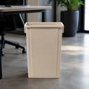 56Ltr Commercial Beige Recycling Waste Bin for Easy Disposal