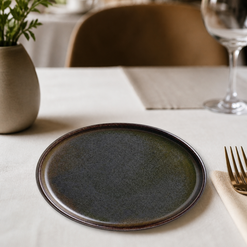 Commercial Porcelain Wabi Sabi Round Trays 152mm - 12 Pack