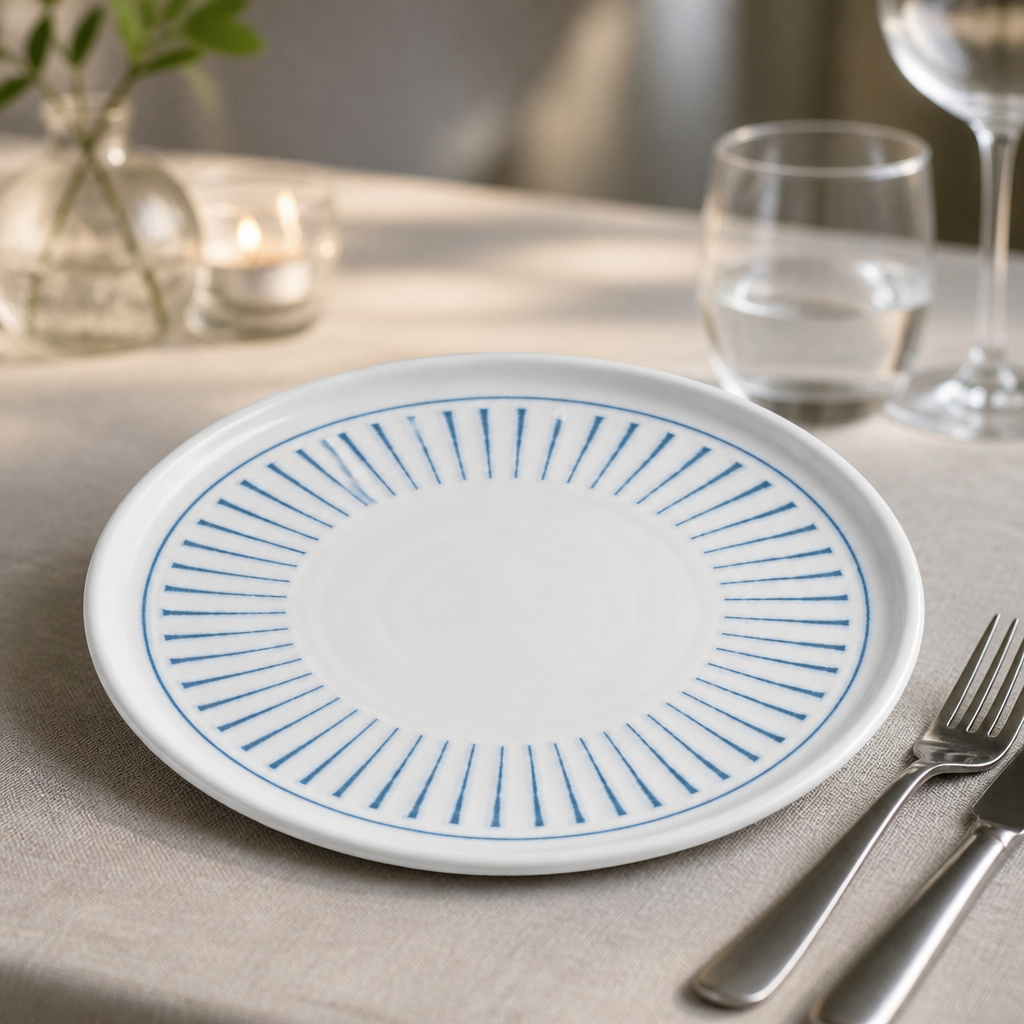 Commercial Walled Plates 260mm Super Vitrified Ceramic 6 Pack