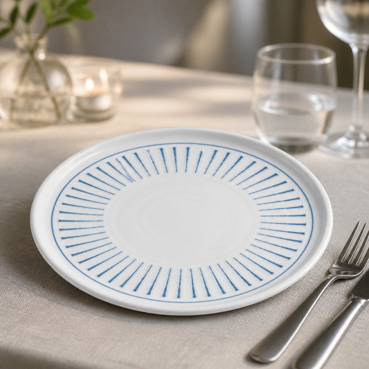 Commercial Walled Plates 260mm Super Vitrified Ceramic 6 Pack