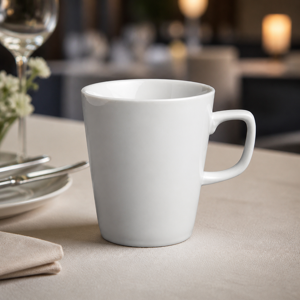 Commercial Latte Mugs 300ml Pack of 12 for Catering Events
