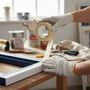 Premium General Purpose Masking Tape 25mm x 50m - Ideal for Painting and Spraying Protection