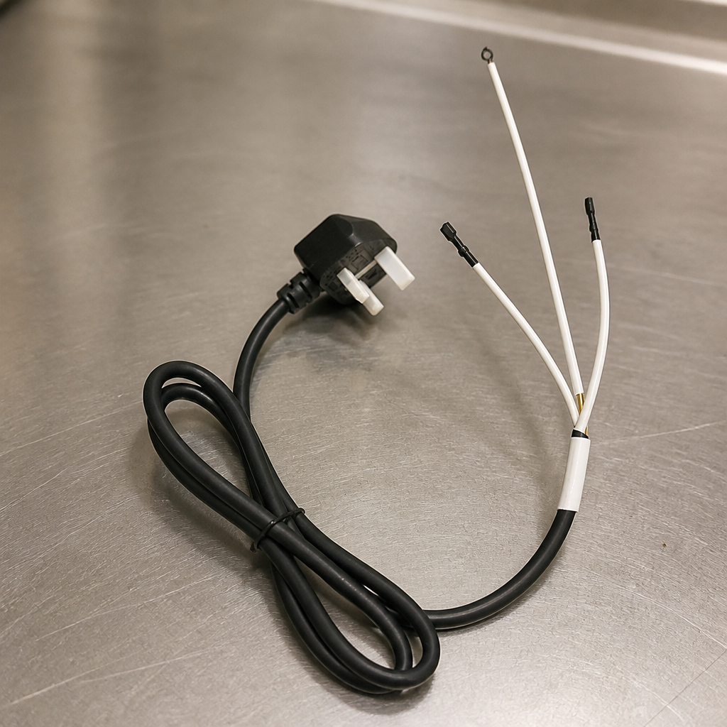 Commercial Grill Plug Lead Assembly 250V 80x150mm