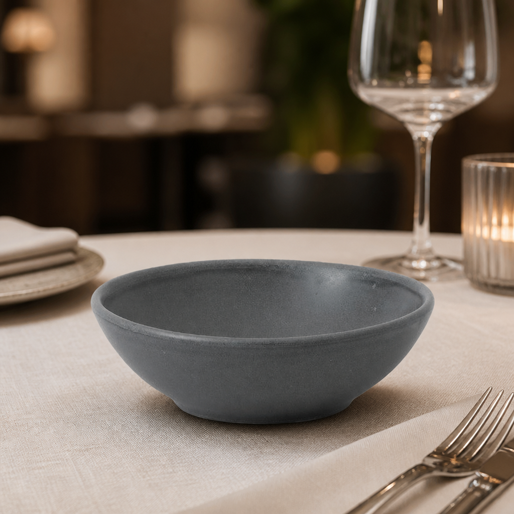 Commercial 9oz Shallow Bowls 12 Pack Super Vitrified Porcelain