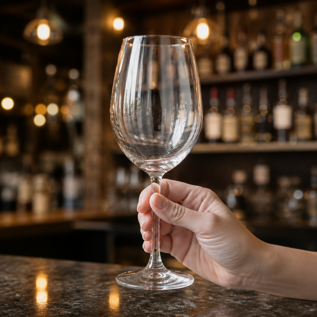 Commercial Red Wine Glasses 420ml Clear Glass 6 Pack