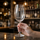 Commercial Red Wine Glasses 420ml Clear Glass 6 Pack