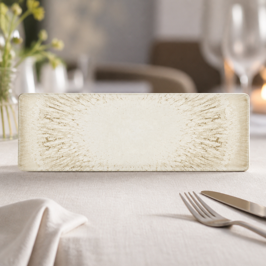 Pack of 6 Commercial Ceramic Tasting Trays 323x105mm