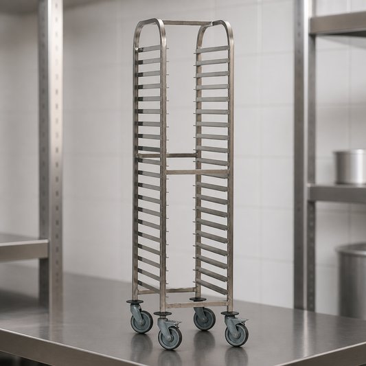 Commercial Gastronorm Racking Trolley 15 Shelves Capacity