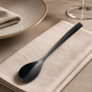 Commercial Black Dessert Spoons 12 Pack Stainless Steel Cutlery