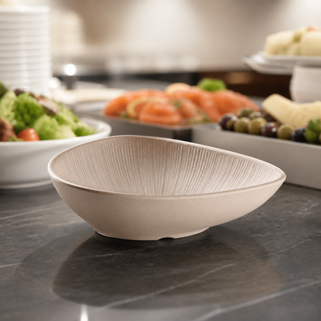 Commercial Serving Bowl 600ml 230x180mm Scratch-Resistant
