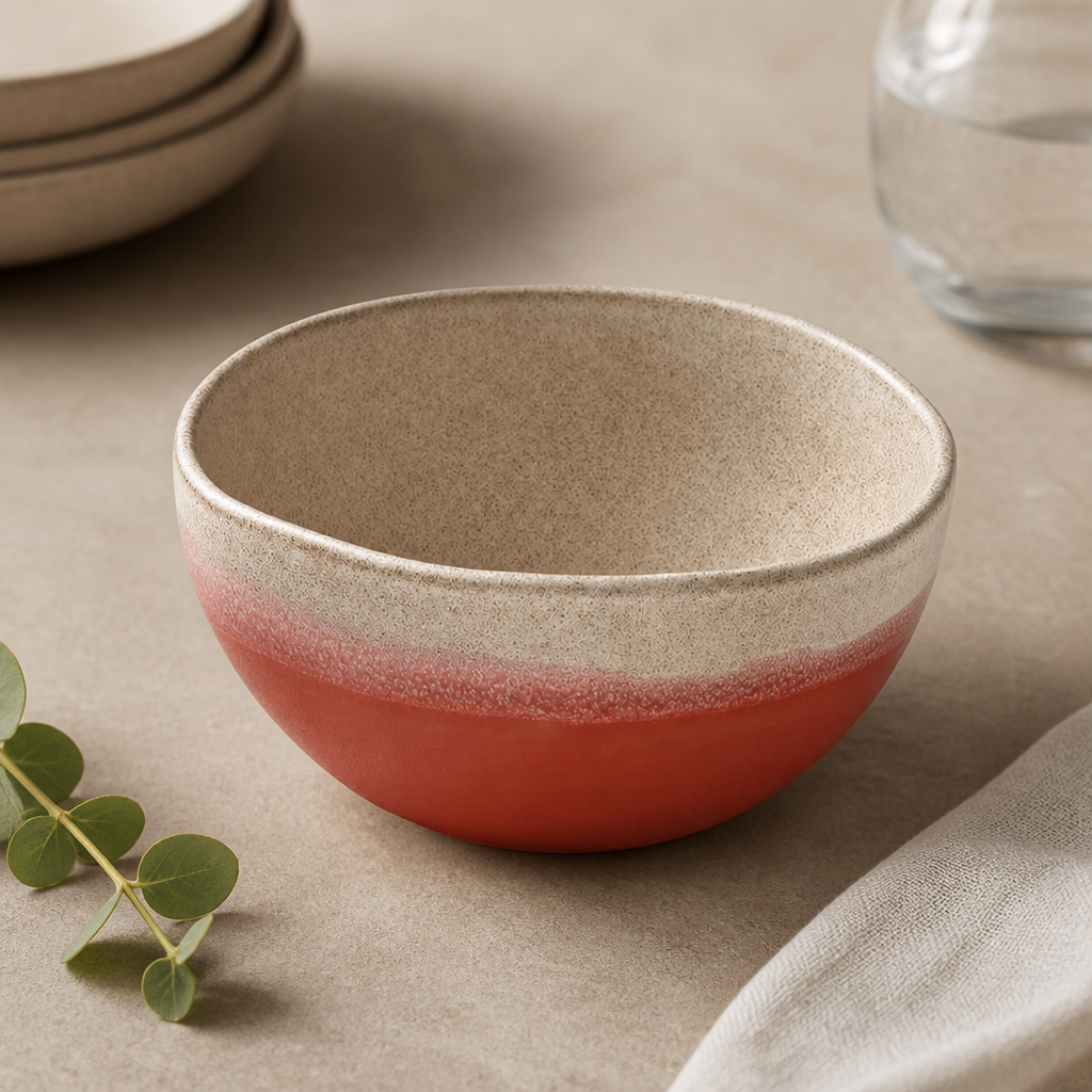Commercial Coral Spot On Bowls 110mm - 6 Pack