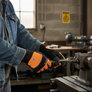 Premium High-Visibility Safety Gloves for Cut and Puncture Protection in Heavy Work Environments