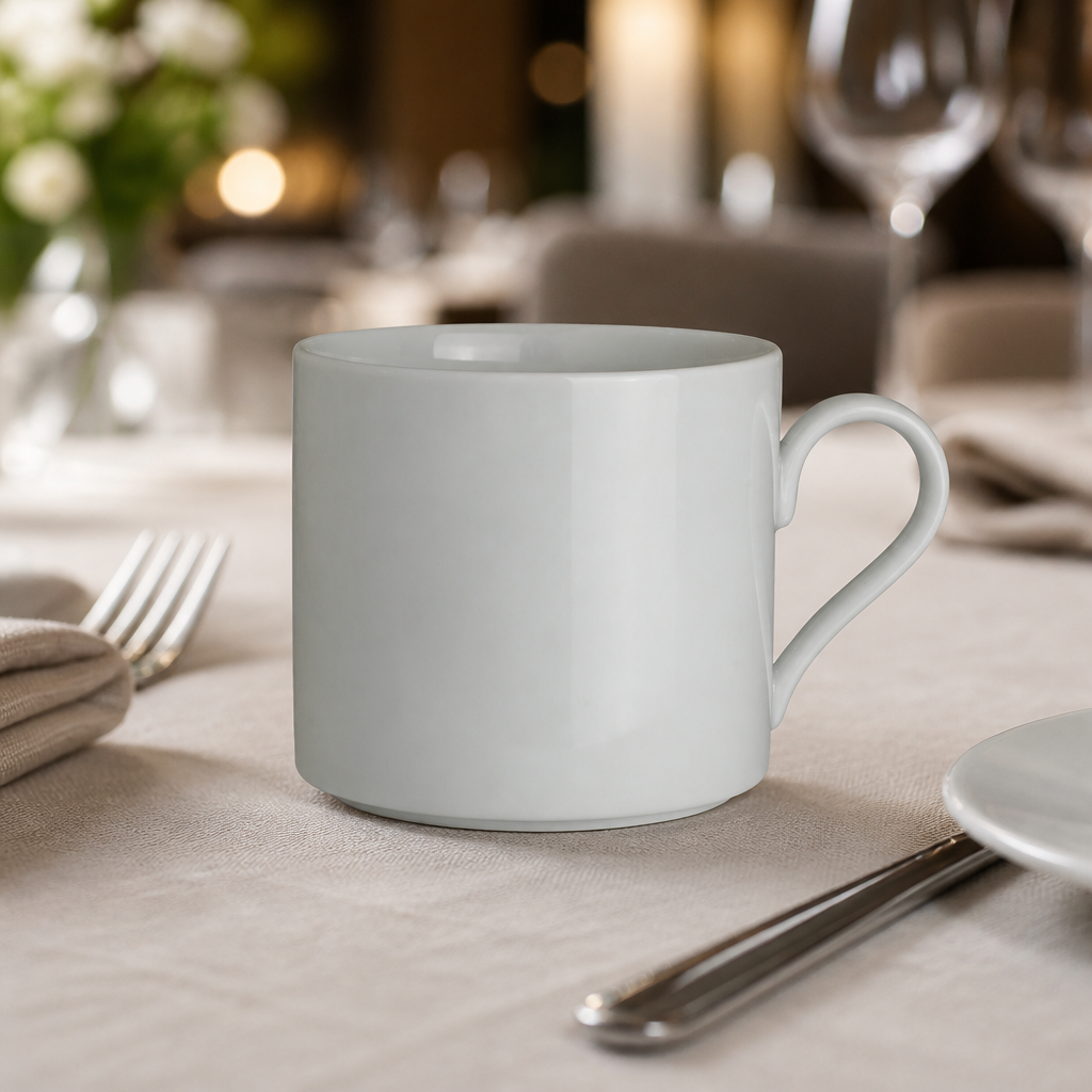 Commercial Fine Porcelain Coffee Cups 230ml 24 Pack