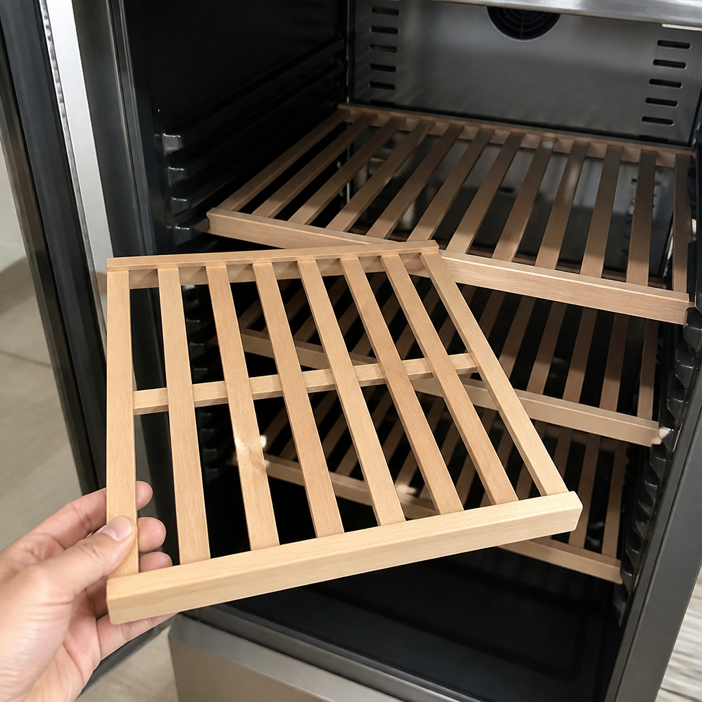 Commercial Wine Cooler Replacement Bottom Wood Shelf 505x423mm