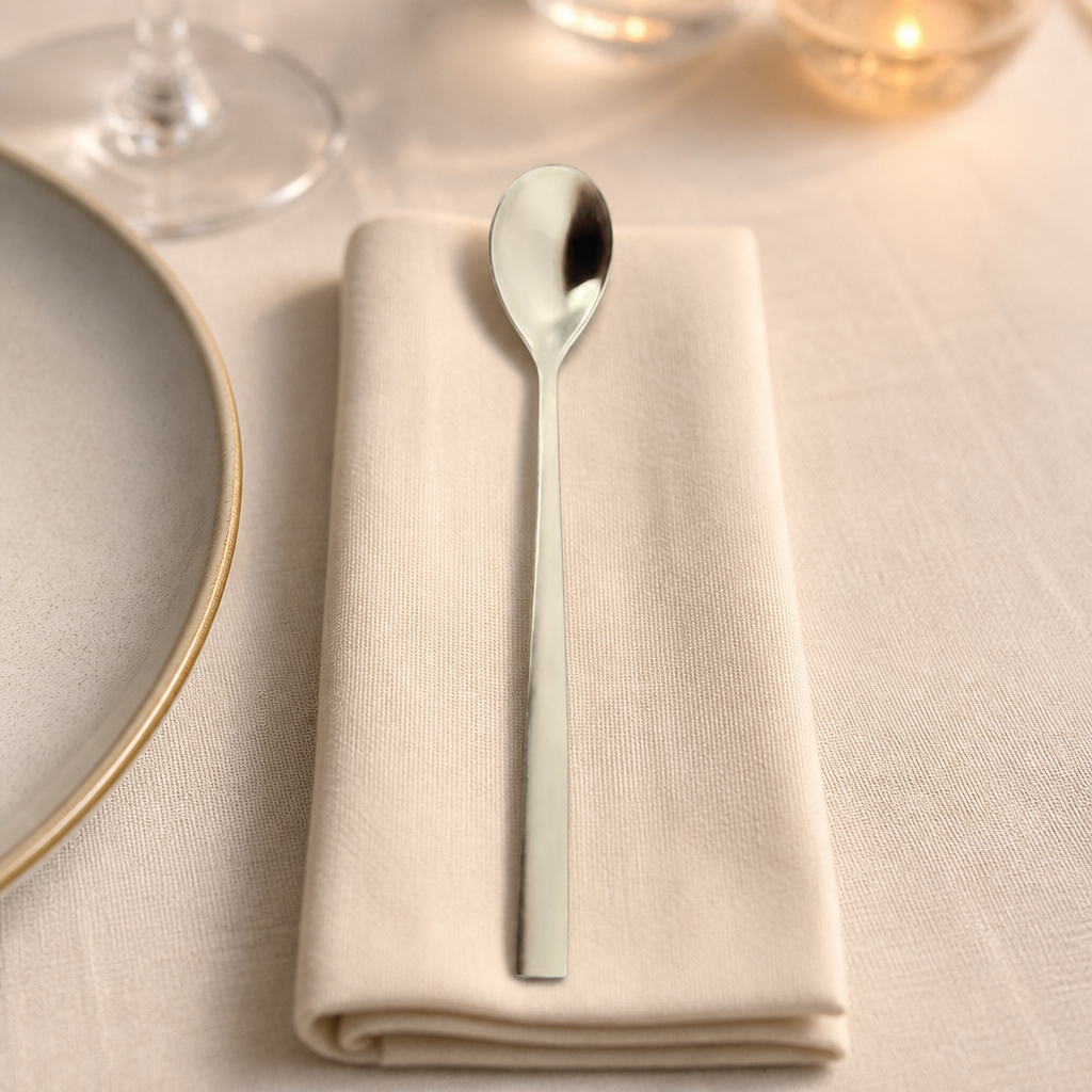 Commercial Latte Spoons 12 Pack Stainless Steel Satin Finish