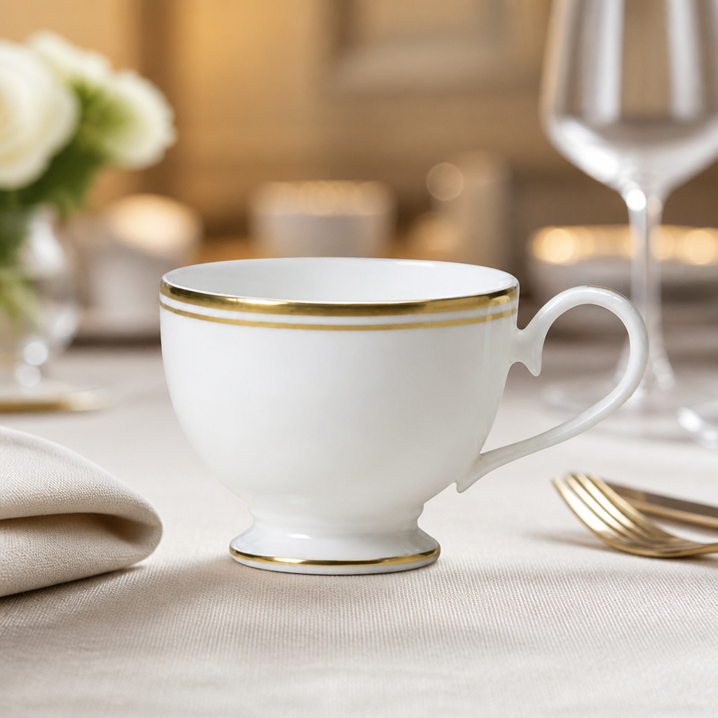 Commercial Burnished Gold Espresso Cups 90ml 12 Pack