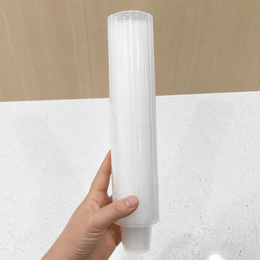 Commercial cup dispenser for 4oz to 11oz cups