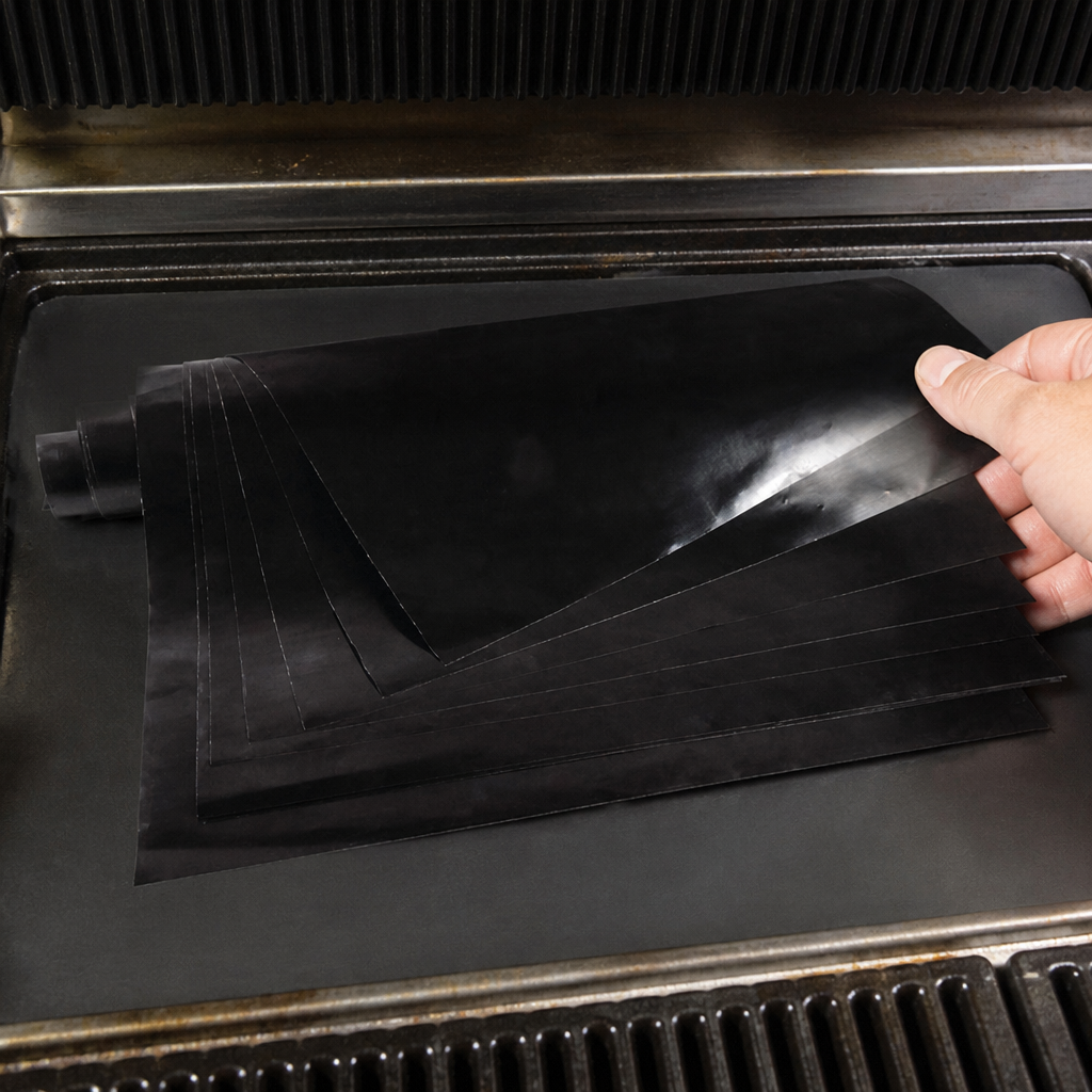 Non-Stick PTFE Sheets for Commercial Contact Grills - 10 Pack