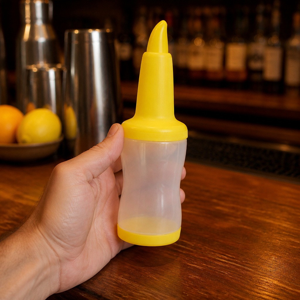 1.08Ltr Commercial Juice Pourer with Yellow Lid