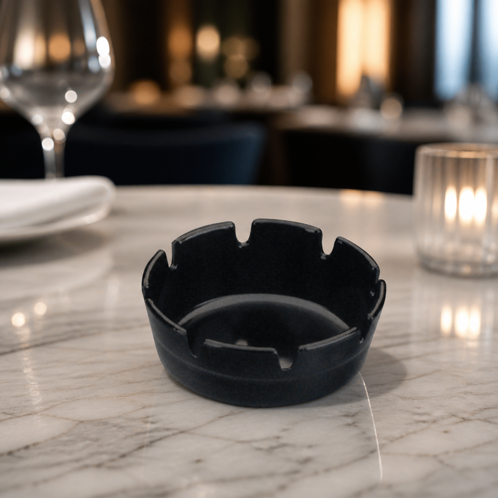 Commercial Outdoor Melamine Ashtray 100mm Diameter