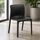 Commercial Canteen Seating Chair Black 480x500mm 2 Pack
