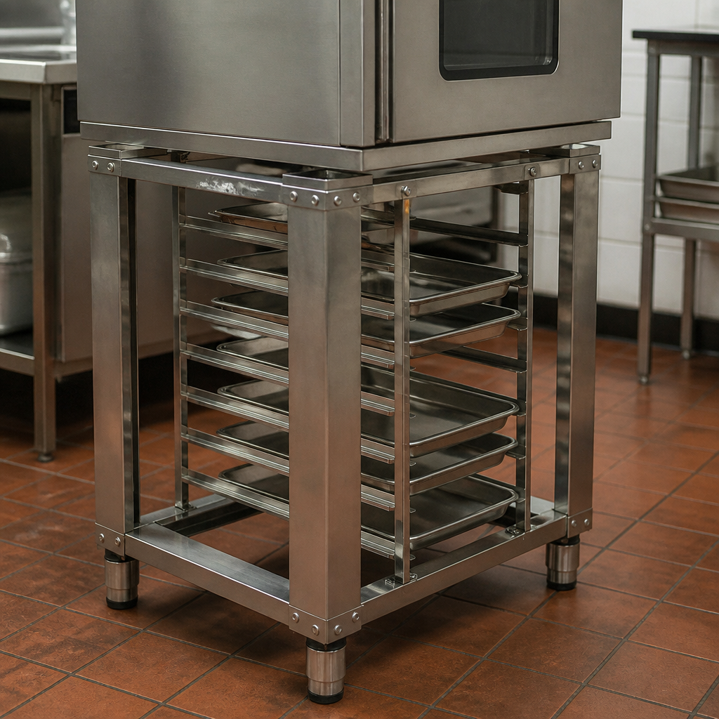 Commercial Convection Oven Stand 850mm Height Flat Packed