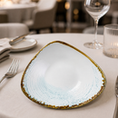 Commercial Aquamarine Triangle Bowls 235mm - 12 Pack