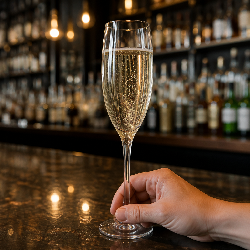 200ml Commercial Champagne Flutes - 24 Pack Glassware Set