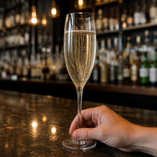 200ml Commercial Champagne Flutes - 24 Pack Glassware Set