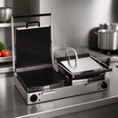 Commercial Electric Twin Ribbed Grill Countertop 400mm