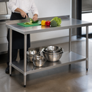 1500mm Commercial Stainless Steel Prep Table with Upstand