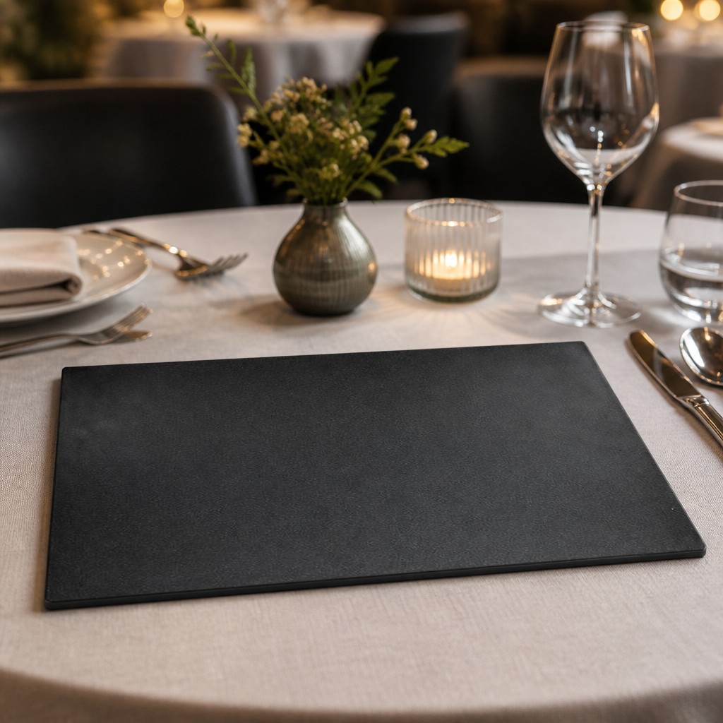 Commercial Melamine Trays Black Granite GN 1/1 - 2 Pack