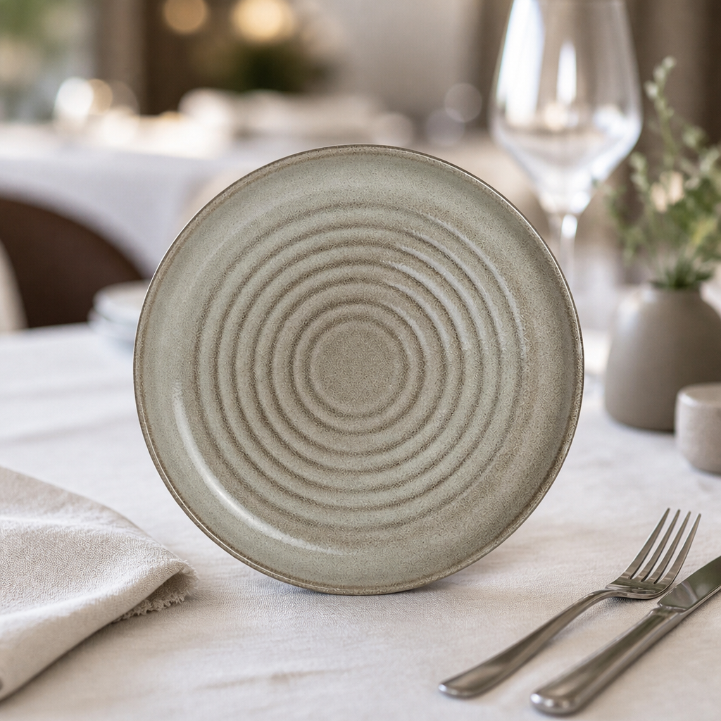 Commercial Porcelain Pier Plates 232mm - 12 Pack