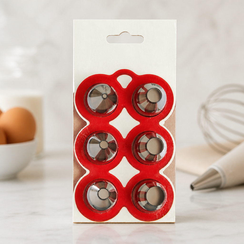 Commercial Piping Nozzles Set - 6 Pack Nozzles