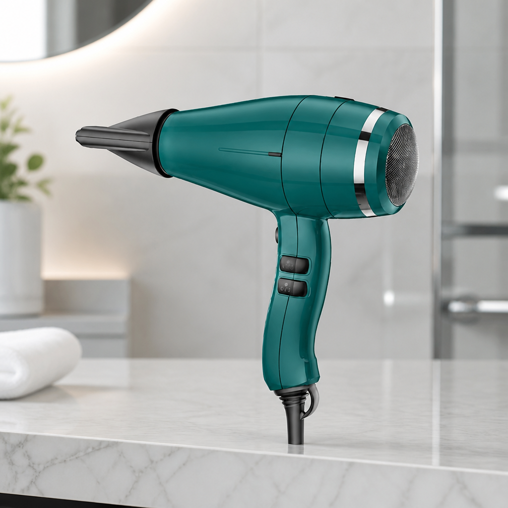 Hair dryer with six settings designed for rooms
