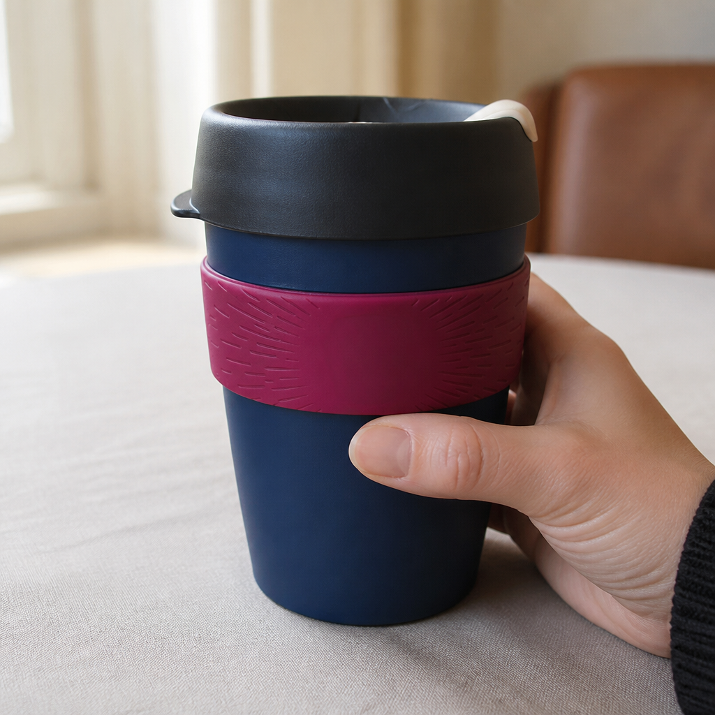 12oz eco-friendly reusable coffee cup for baristas