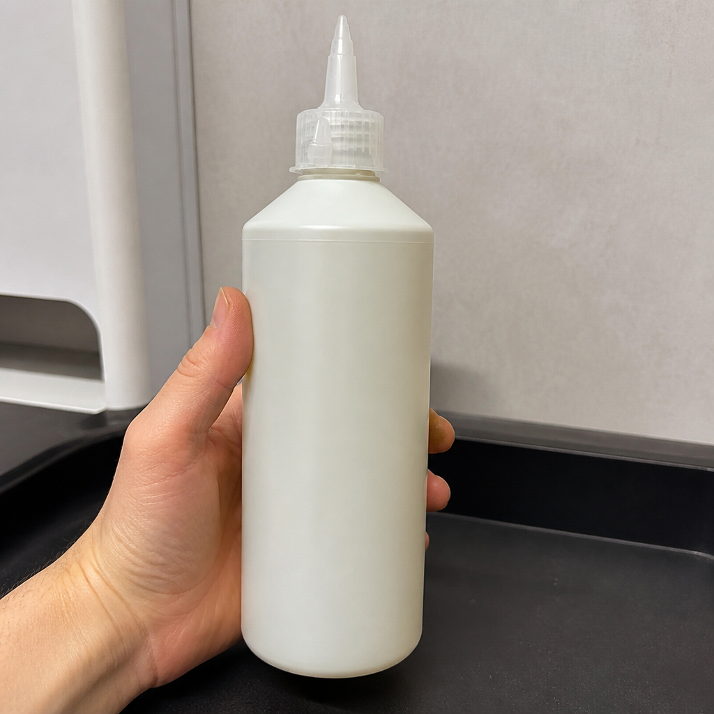 500ml refillable washing up bottle with spout for cleaning