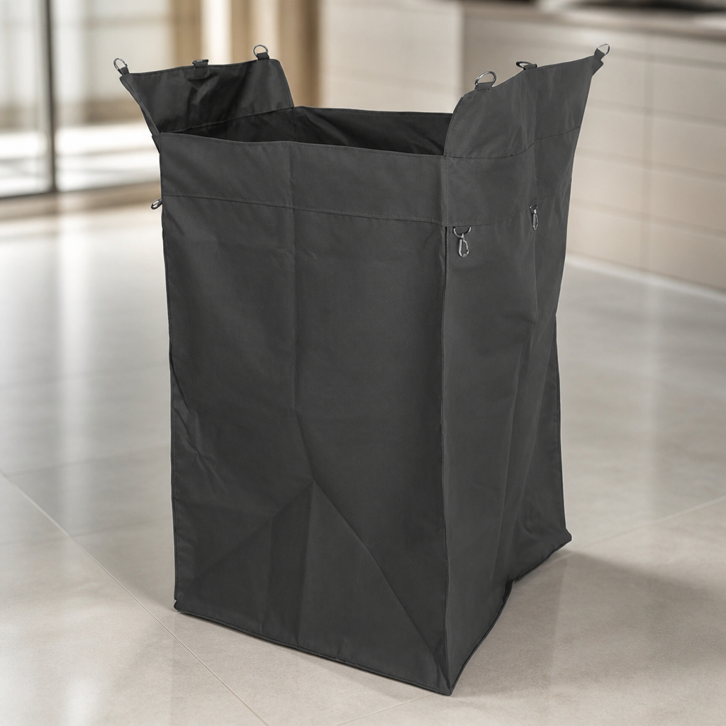 220L Commercial Linen Bag for Foldable Trolley in Black