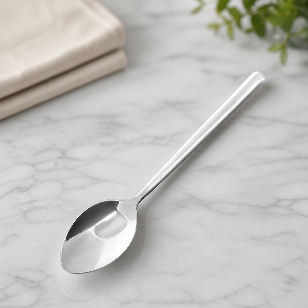 Commercial Stainless Steel Service Spoon 12 Pack 205mm